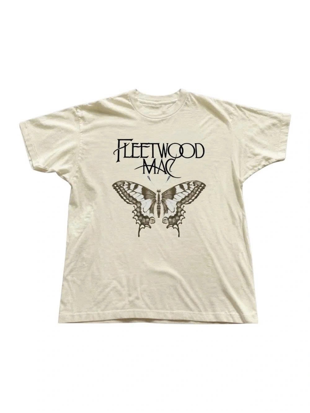 Cream Fleetwood Mac Butterfly Tee